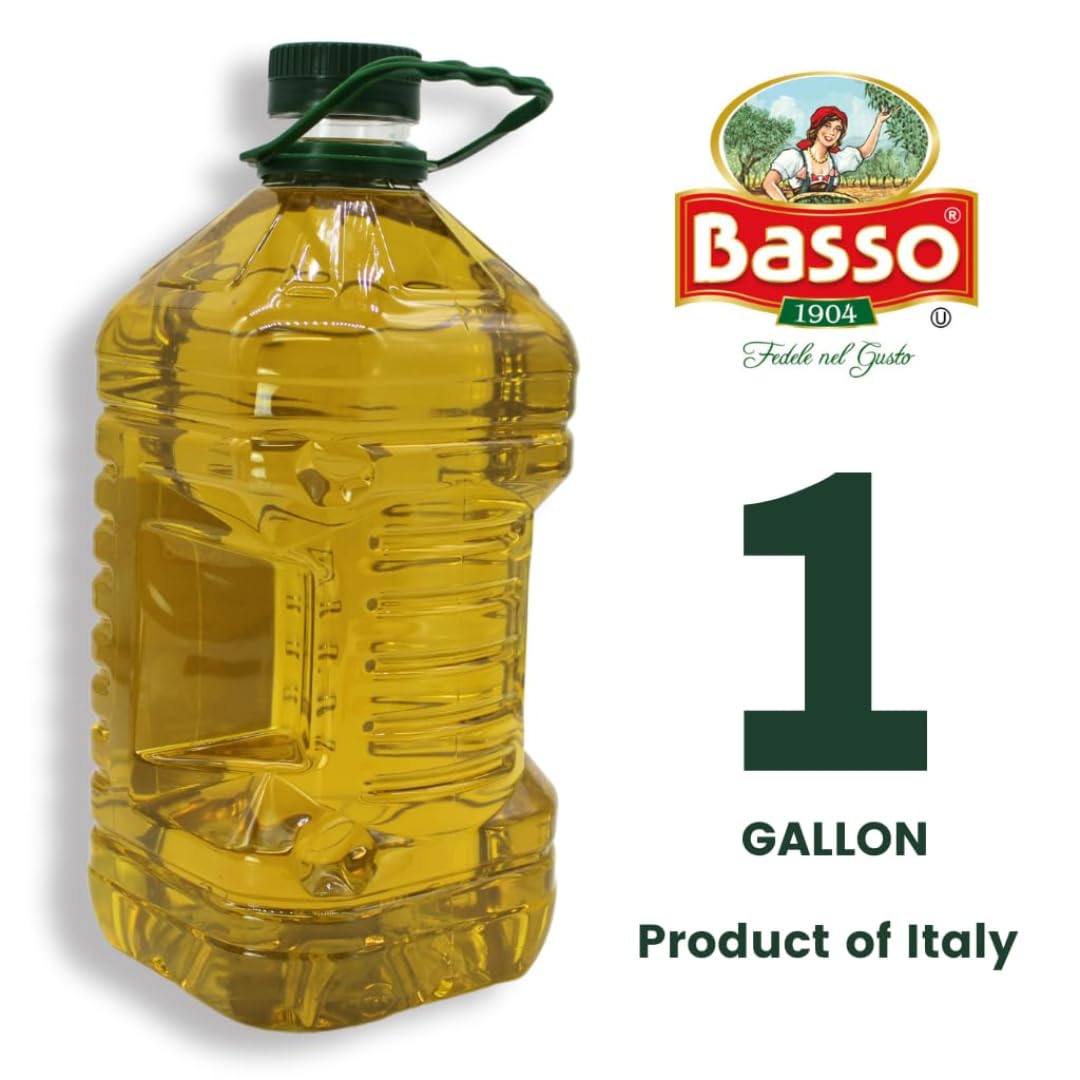 Basso 1904, Black Truffle Infused Extra Virgin Olive Oil – 1 Gallon (3.785 L)