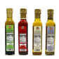 Basso 1904 Infused Extra Virgin Olive Oil Gift Set – Garlic, Chili Pepper, Rosemary, Basil – 4 x 8.5 fl oz (250 ml)