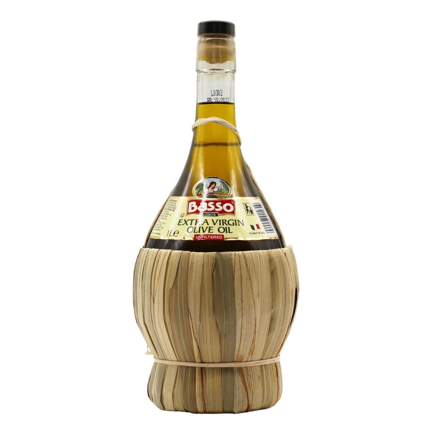 Basso 1904 Unfiltered “First Cold Pressed” Extra Virgin Olive Oil – 1 L (33.8 fl oz)