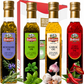 Basso 1904 Infused Extra Virgin Olive Oil Gift Set – Garlic, Chili, Rosemary & Basil – 4 x 8.5 fl oz (250 ml)