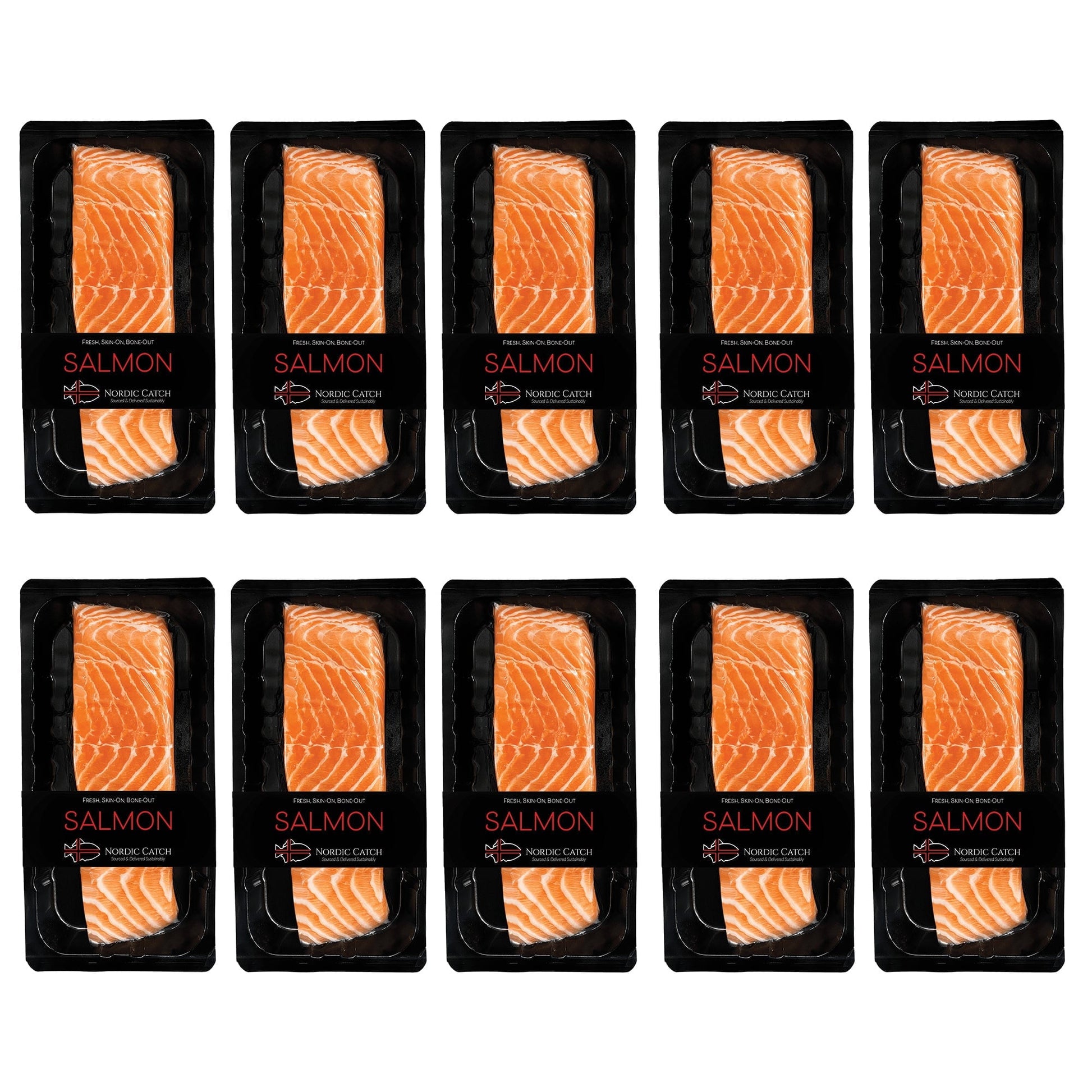 Best Sashimi Grade Salmon Fillet, Never Frozen From Iceland 10.6Oz (20 Servings) - Nordic Catch