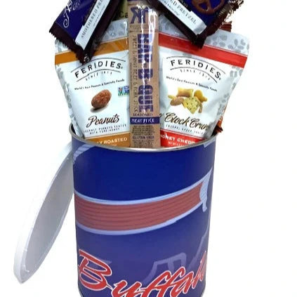 Buffalo Bills Gift Tin Basket - Savory or Sweet Snacks