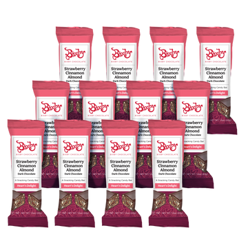 Heart's Delight® - Dark Chocolate + Almonds + Strawberries + Cinnamon (Vegan)