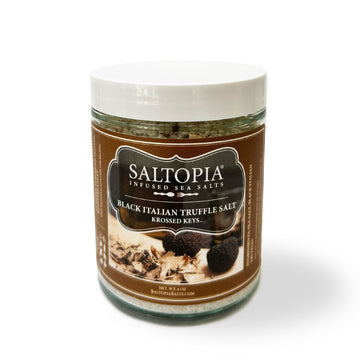 Truffle Salt, Black Italian Truffles: KROSSED KEYS