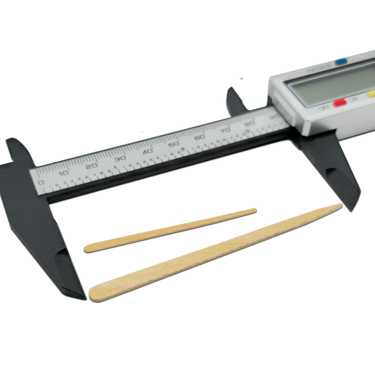 10000 Qty Oversized Flat Birchwood Stakes In Cardboard Reusable Box