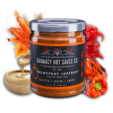 Brimstone Inferno - Extra Hot Roasted Red Pepper & Tahini (9oz)