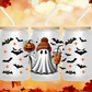 Cute Ghost Halloween 16oz Glass Tumbler – Lid & Straw, Spooky Season Gift
