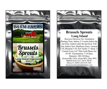 Brussels Sprouts Long Island Improved Heirloom Seeds