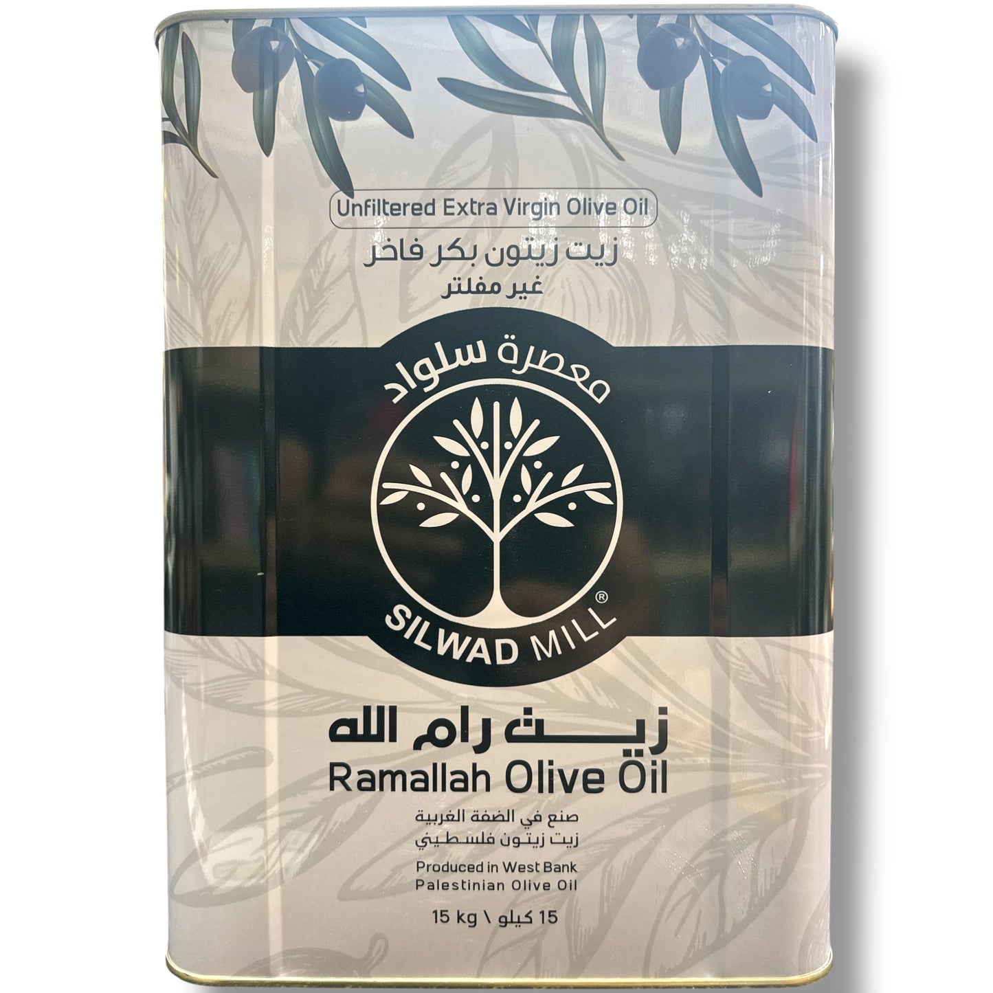 Premium Extra Virgin Olive Oil 15Kg From Ramallah
