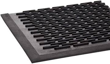 Mat,Crown-Tred, Black (Pack Of 2)