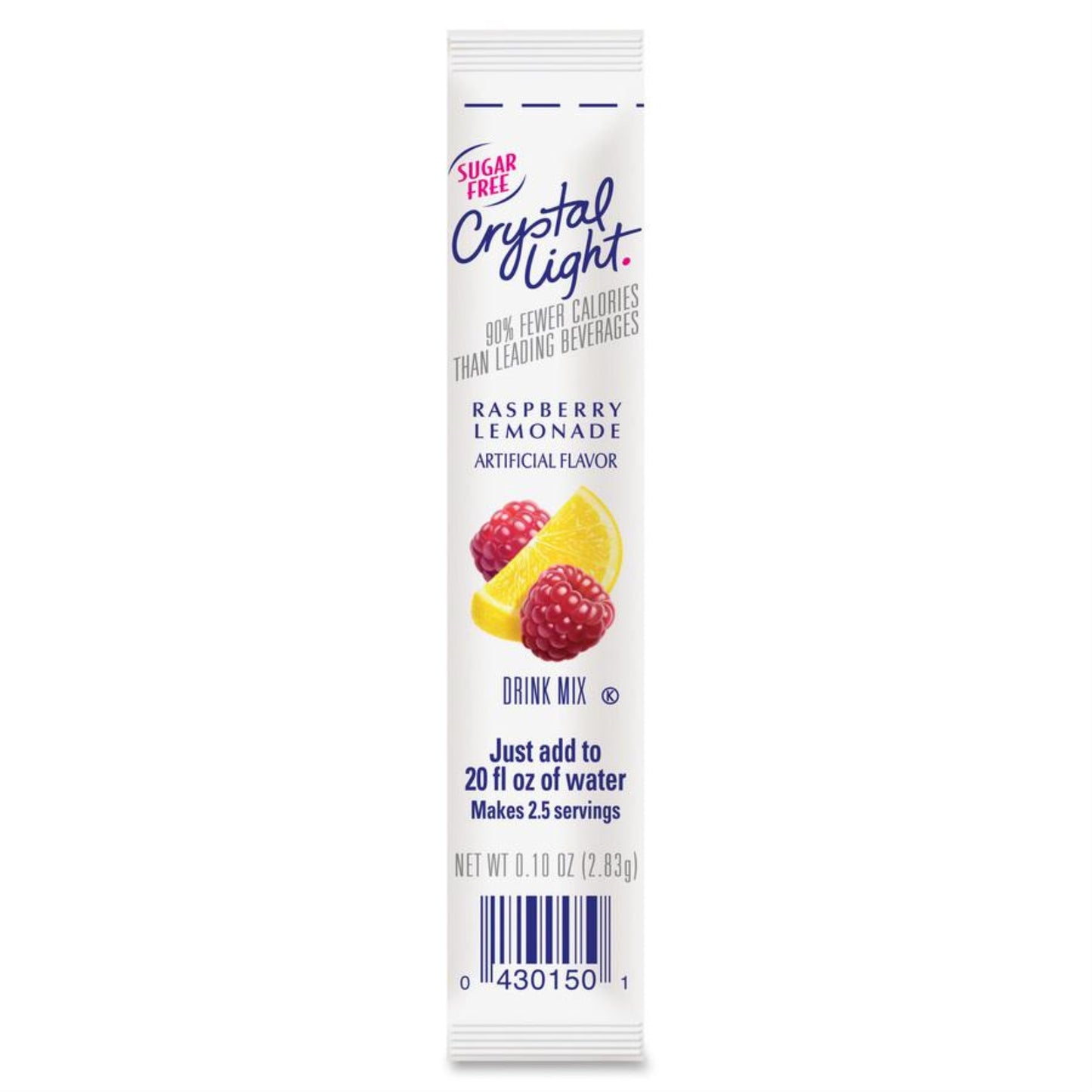 Crystal Light On-The-Go Raspberry Lemonade Mix Sticks - 0.16 Oz - Stick - 30 / Box