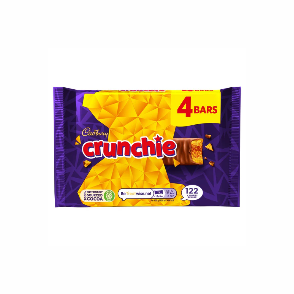 Cadbury Crunchie Chocolate 4 pack