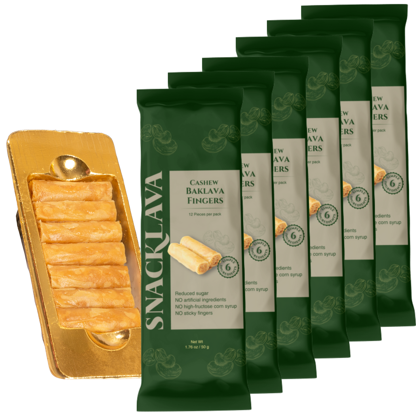 Baklava Fingers Cashew - Snacklava®