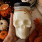 Skull candle Halloween