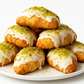 Andy Anand White Chocolate Pistachio Croissant Cake, 10 pc, 2 lb – Hand-Rolled French Butter Croissants, Gourmet Birthday Gift Box