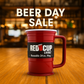 Redcupliving 24oz Reusable Red Beer Mug | BPA-Free, Shatter-Resistant Plastic
