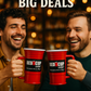 Redcupliving 24oz Reusable Red Beer Mug | BPA-Free, Shatter-Resistant Plastic