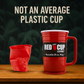 Redcupliving 24oz Reusable Red Beer Mug | BPA-Free, Shatter-Resistant Plastic