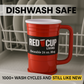 Redcupliving 24oz Reusable Red Beer Mug | BPA-Free, Shatter-Resistant Plastic