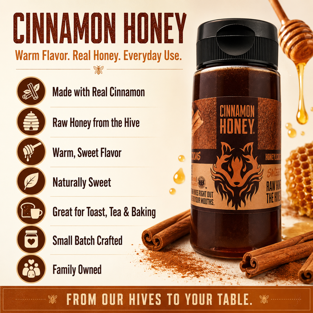 Cinnamon Honey