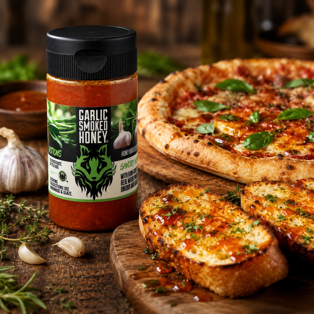 Smoked Garlic Honey