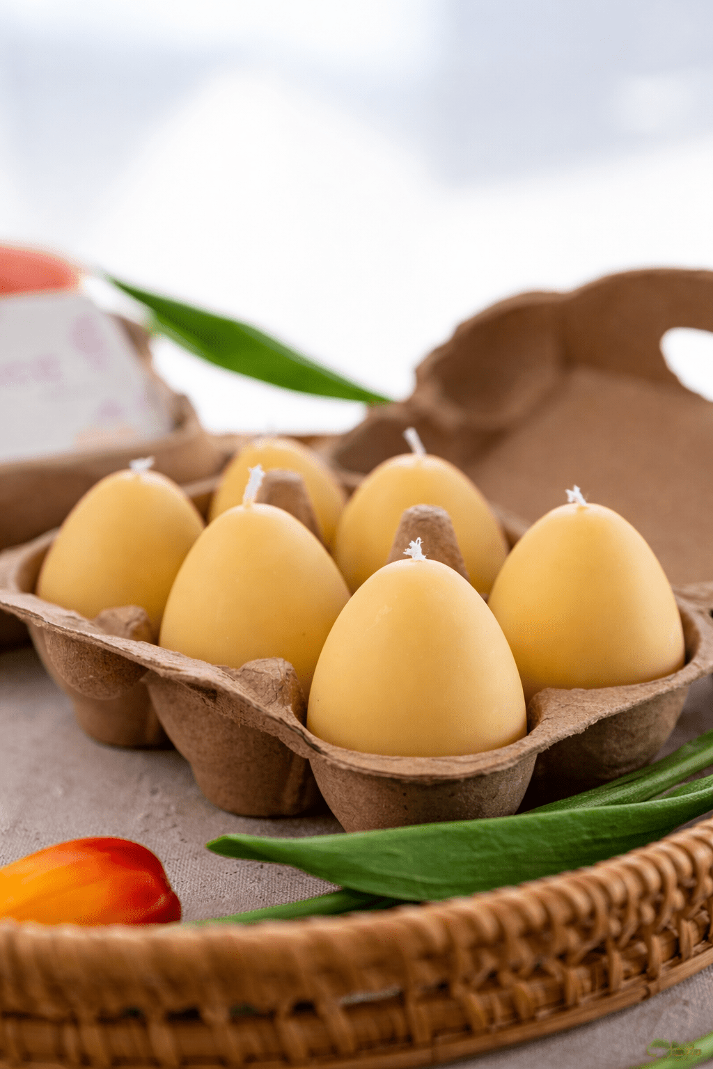Easter Egg Candle Box – Handmade Soy Wax Egg Candles, Easter Decor Gift Set, Spring Candle Gift