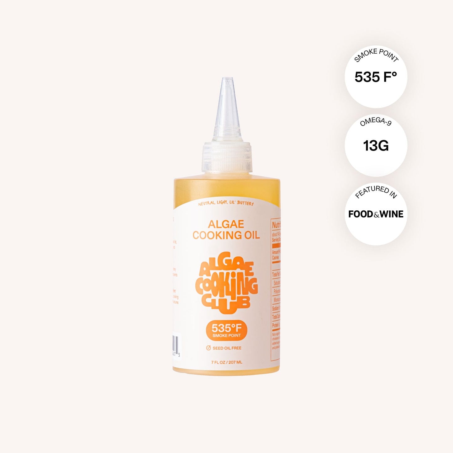 Algae Cooking Oil (Chef Bottle)