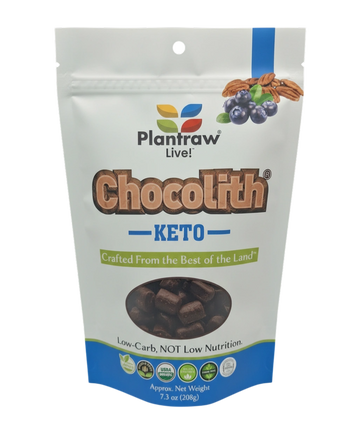 Chocolith® - Keto (7.3oz) - Vegan, Organic, Gluten-Free, 0g Refined Carbs. 1.5g Net Carbs.