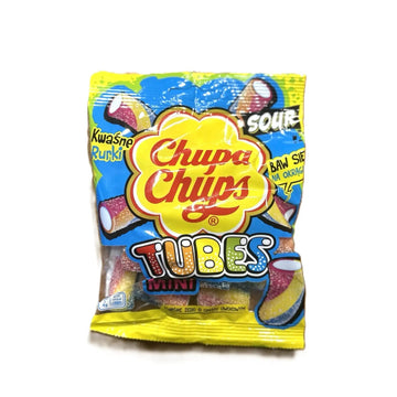 Chupa Chups Sour Tubes Mini – Fruity Chewy Candy (Poland)