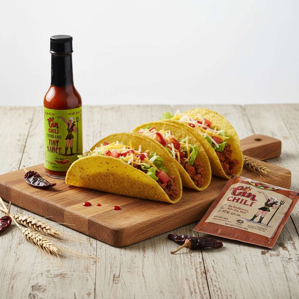Cin Chili & Cin Chili Hot Sauce Combo