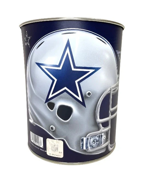 Dallas Cowboys Gift Tin Basket - Savory or Sweet Snacks - Made in USA