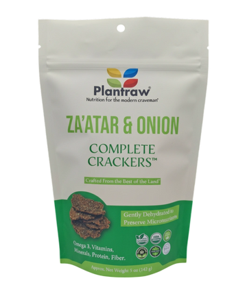 Complete Crackers - ZA'ATAR & ONION (5.1oz): Gluten-Free, Dehydrated