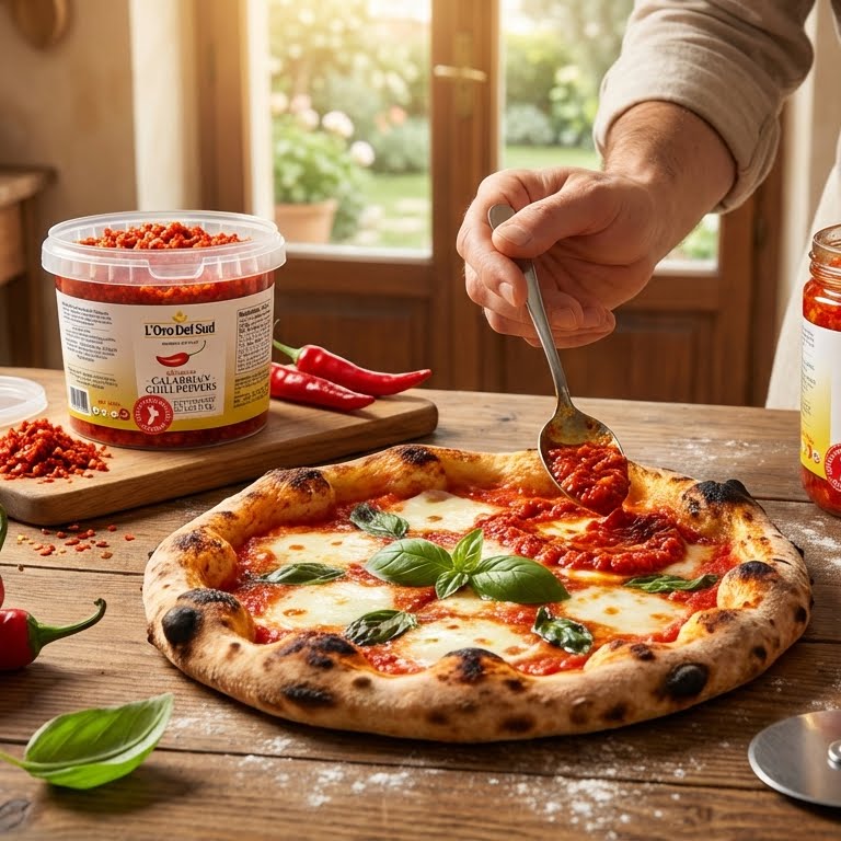 L’Oro Del Sud, Calabrian Chili Pepper Paste, 2.2 lb (1 kg)