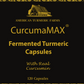 CurcumaMAX Fermented Turmeric Capsules – Enhanced Curcumin, Lead-Free – 120 Count