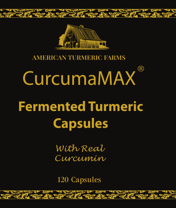 CurcumaMAX Fermented Turmeric Capsules – Enhanced Curcumin, Lead-Free – 120 Count