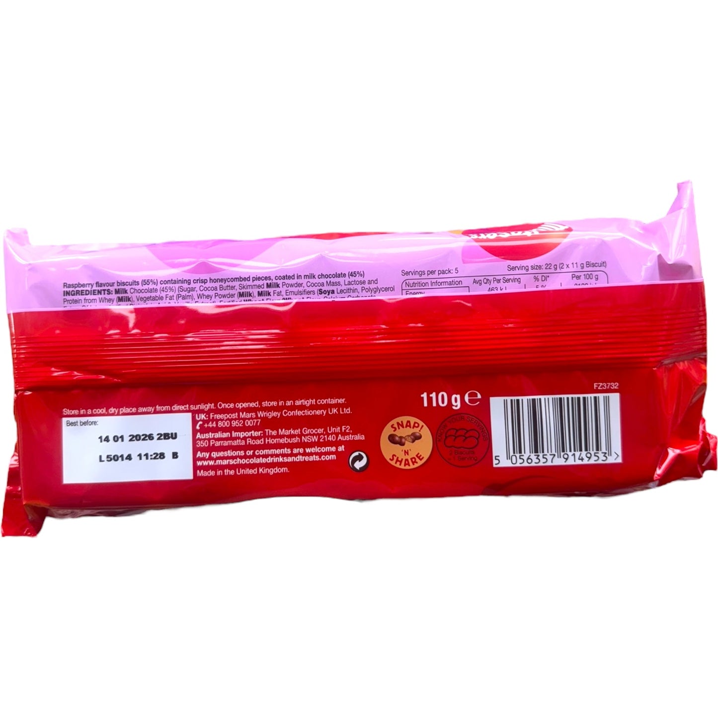 Maltesers Biscuit Raspberry