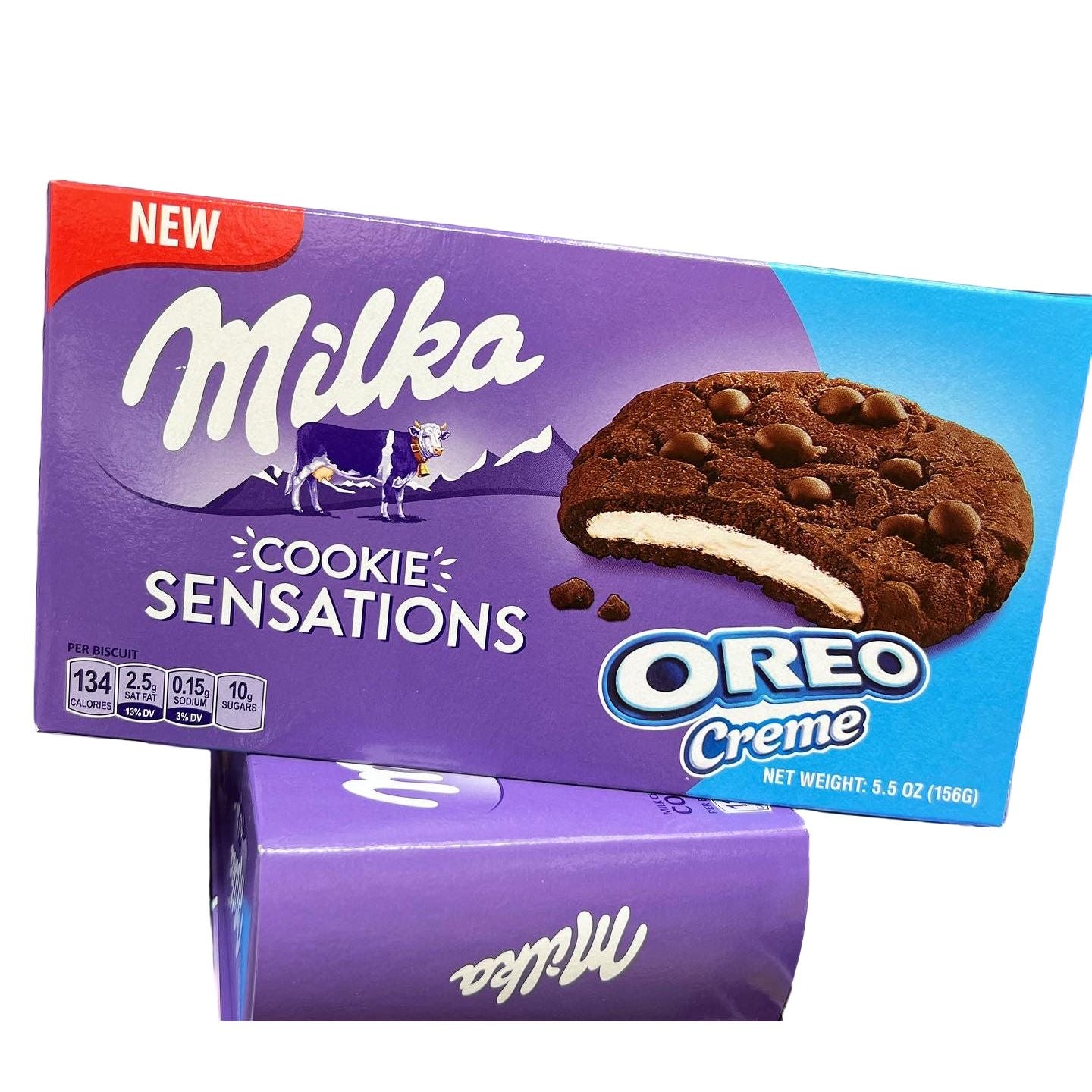 Milka Chocolate Cookies with Oreo Cream Filling