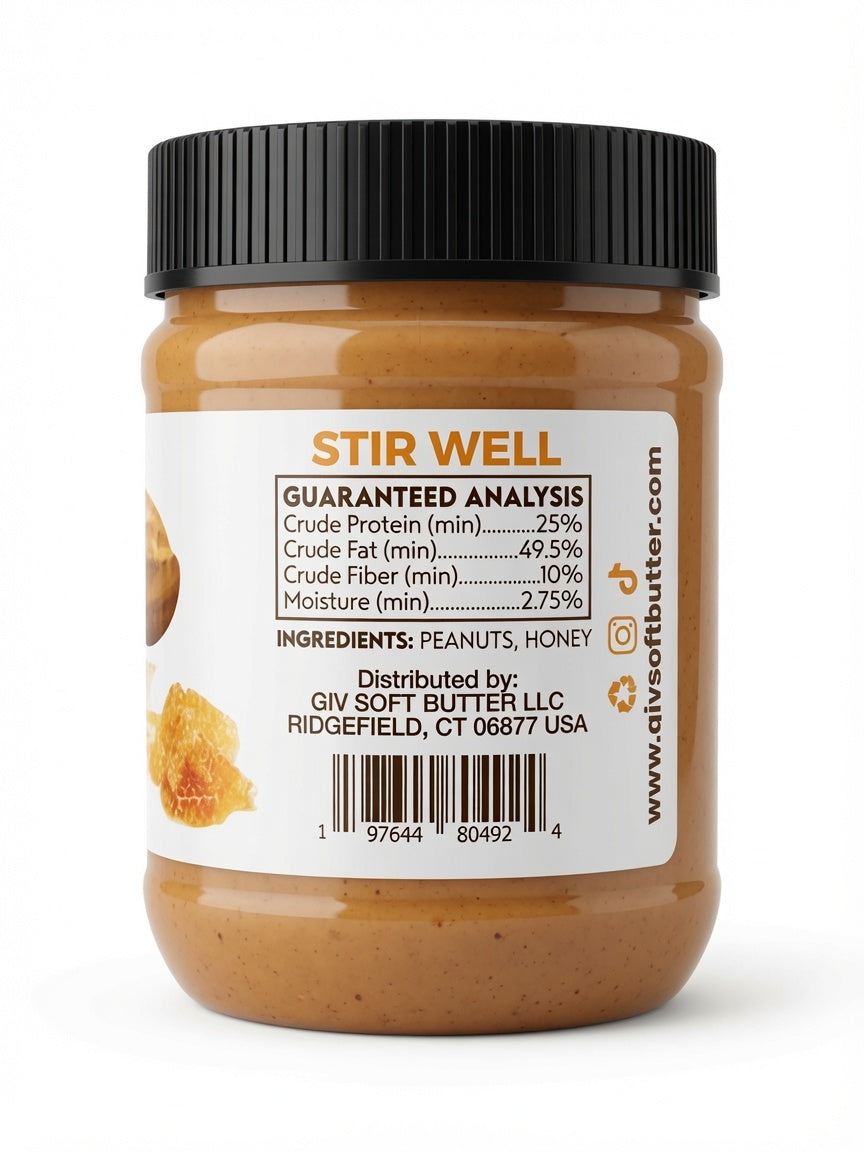 Dog Peanut Butter Two 12oz Jars