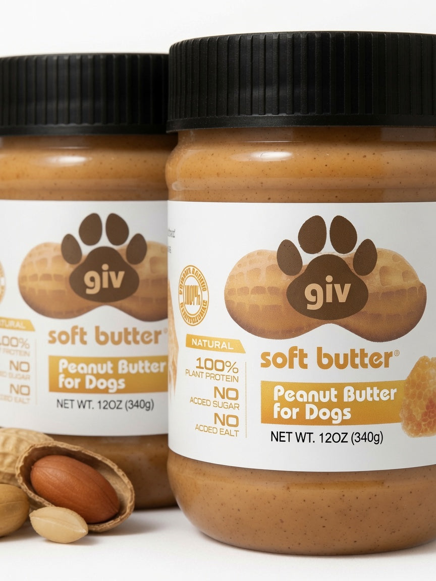 Dog Peanut Butter Two 12oz Jars