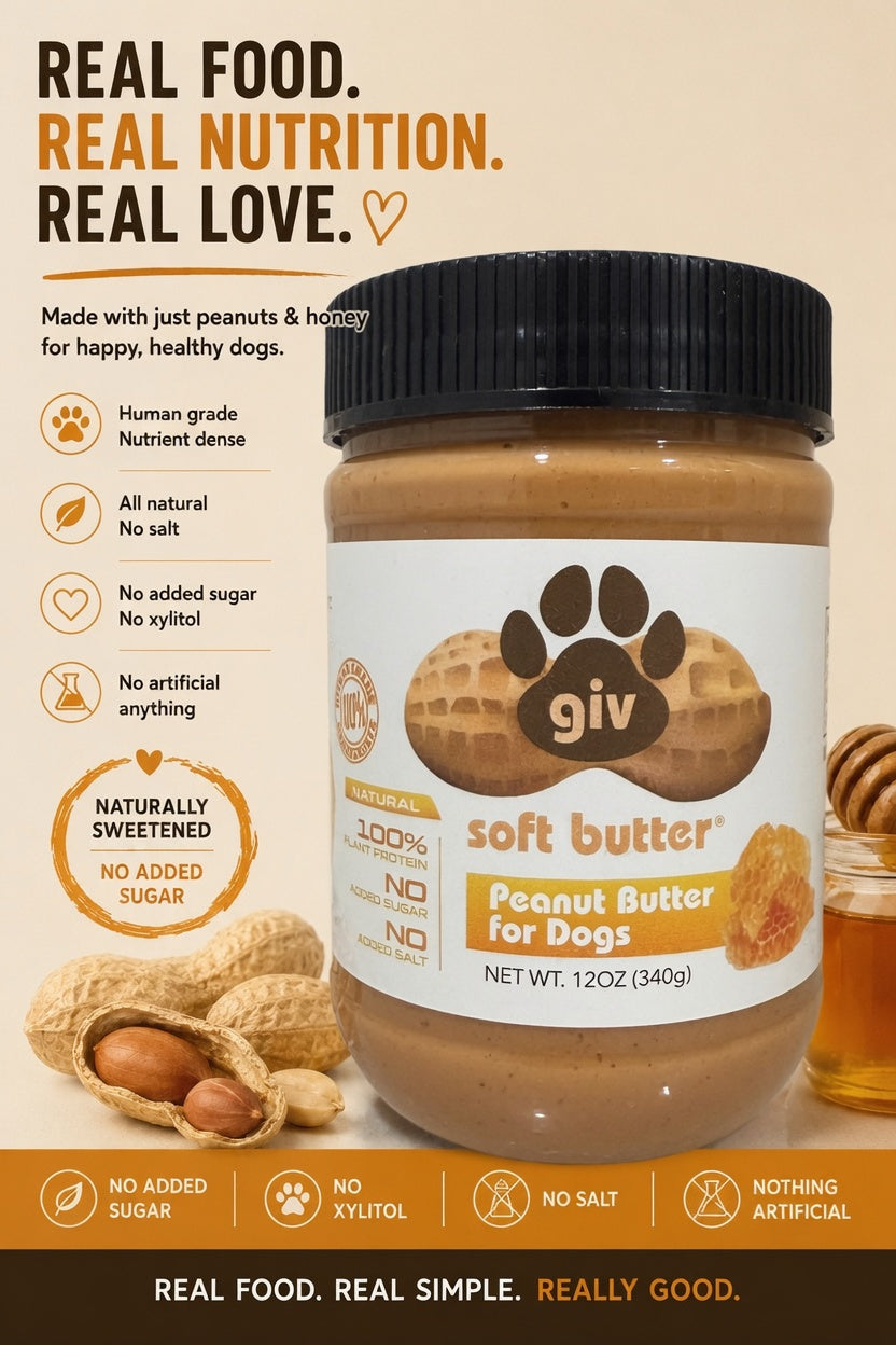 Dog Peanut Butter Two 12oz Jars