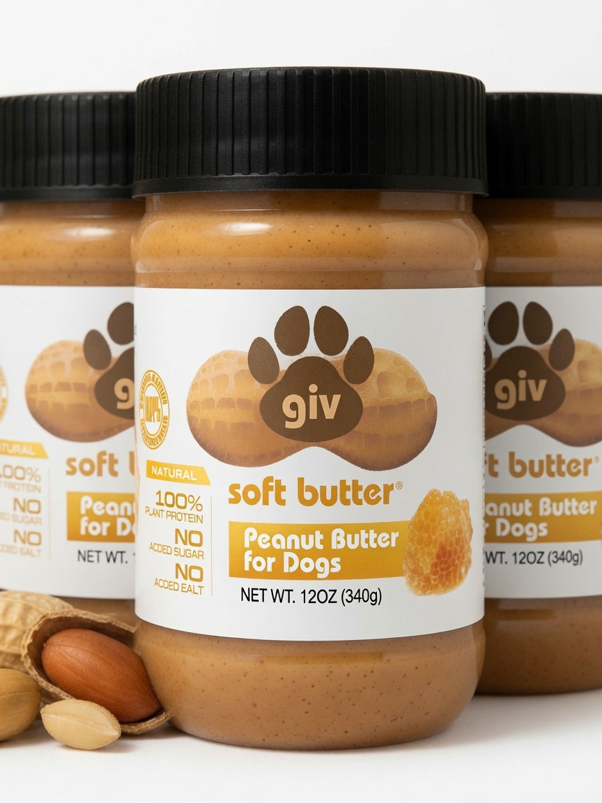 Dog Peanut Butter Three 12oz Jars