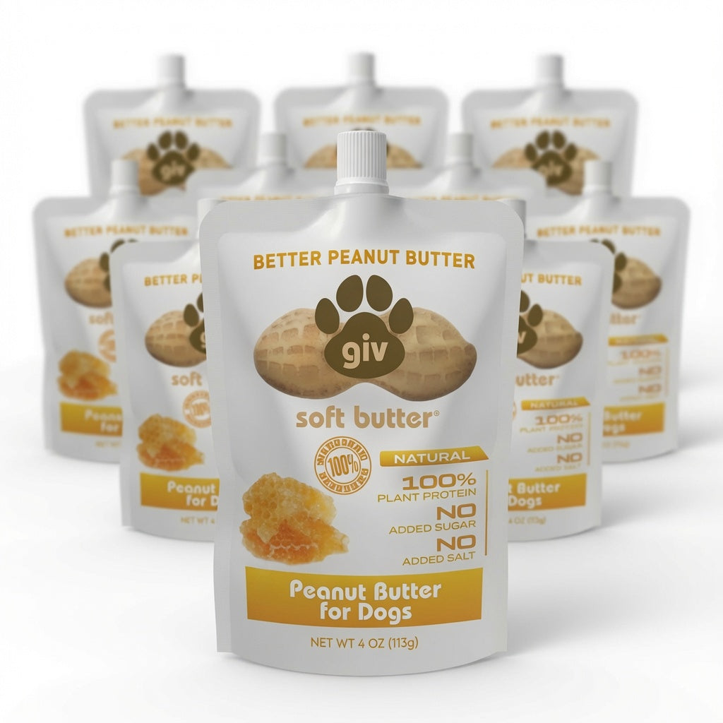 Dog Peanut Butter 4oz Pouch (10 Count)