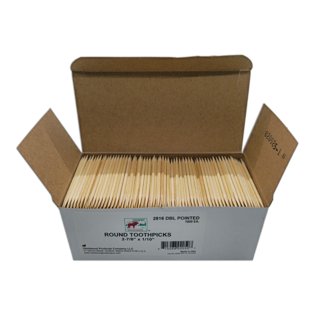 1600 Qty Oversized Double Point DP2 Birchwood Toothpicks - Exclusive Premium Quality | BiteMyWood
