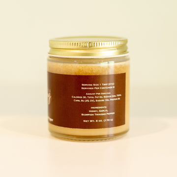 Hot Garlic Infused Creamed Honey