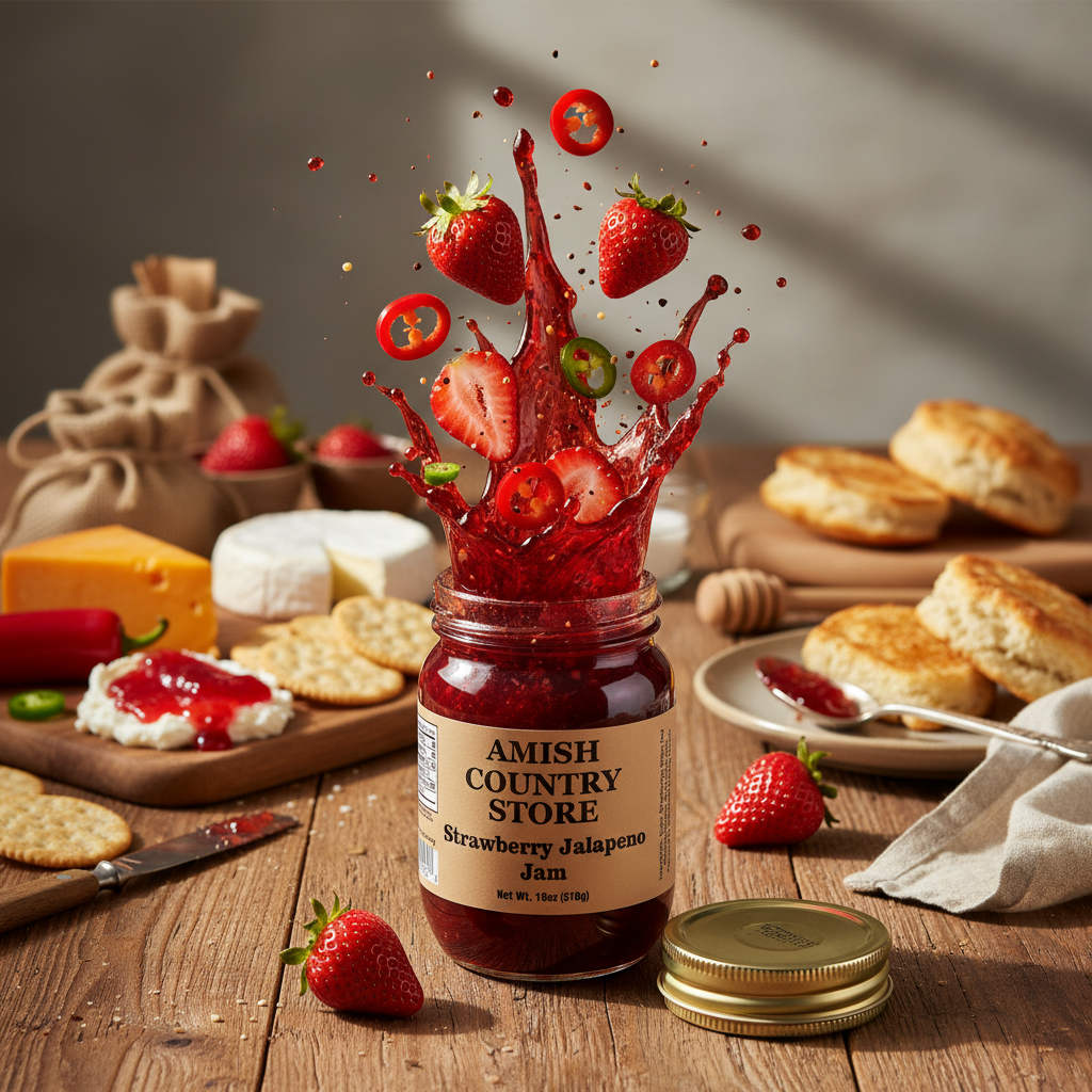 Strawberry Jalapeno Jam 18oz