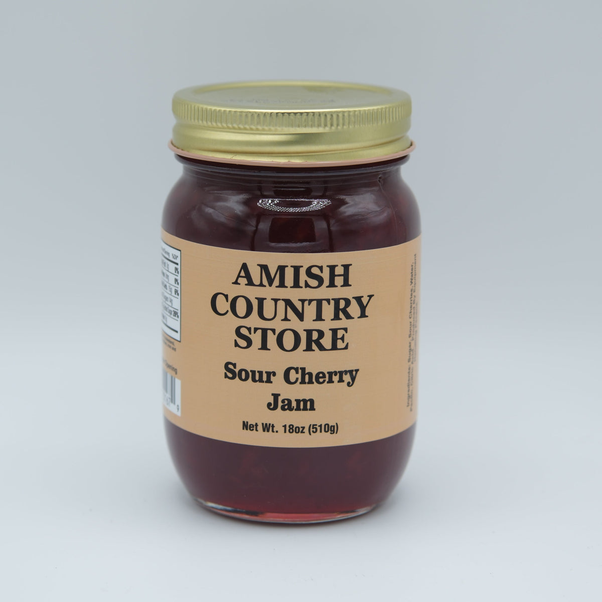Sour Cherry Jam | Tart Old-Fashioned Fruit Spread | 18 oz