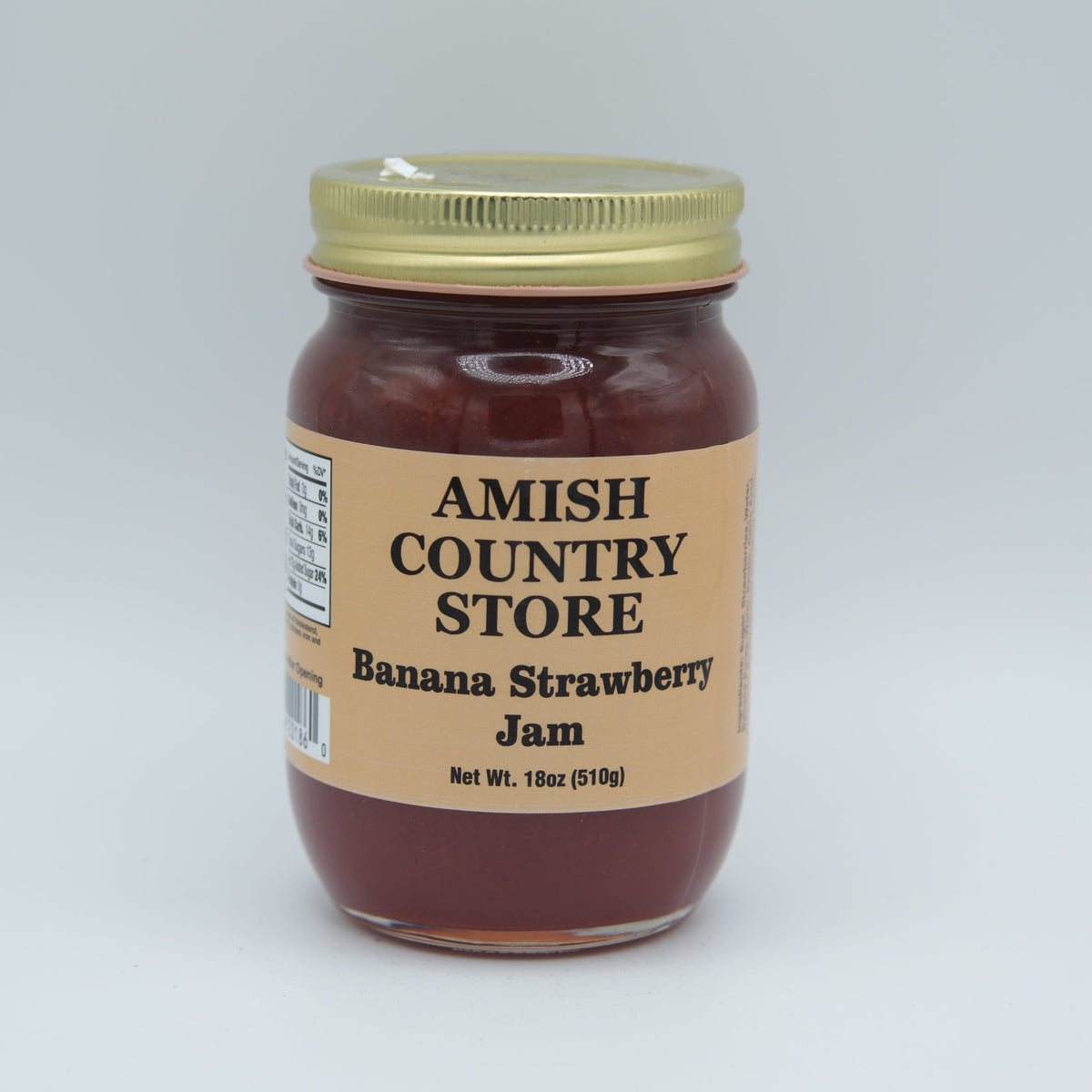 Banana Strawberry Jam | Sweet Old-Fashioned Fruit Spread | 18 oz