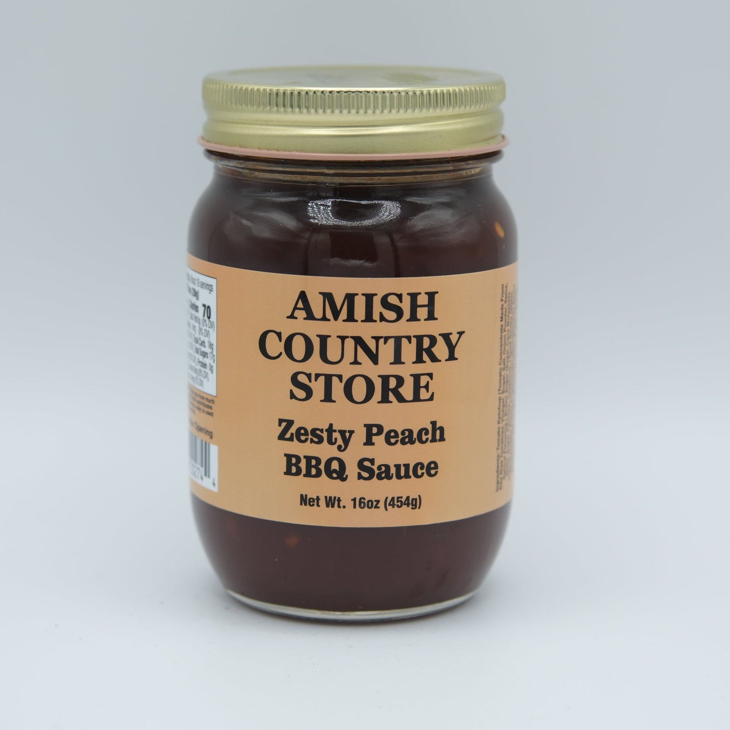 Zesty Peach BBQ Sauce | Sweet Heat Barbecue Glaze | 16 oz