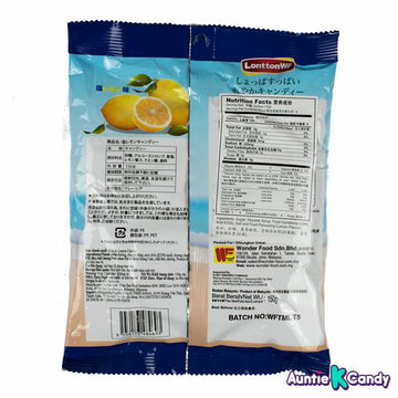 Wonderfood Salt and Lemon Hard Candy 5.30 oz From Malaysia