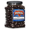 Dark Chocolate Covered Cashews By Its Delish, 3 Lbs Jumbo Reusable Container Jar  Gourmet Dark Chocolate Cashews, Healthy Snacks